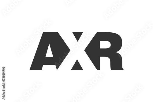 AXR logo design. Initial letter A X R bold font style for tech startups, consulting, corporate branding. Creative company name, headlines typography identity, trendy logotype.