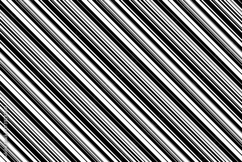 Dynamic black and white diagonal stripes create a visually striking pattern.  Perfect for backgrounds, website design, or textile prints.