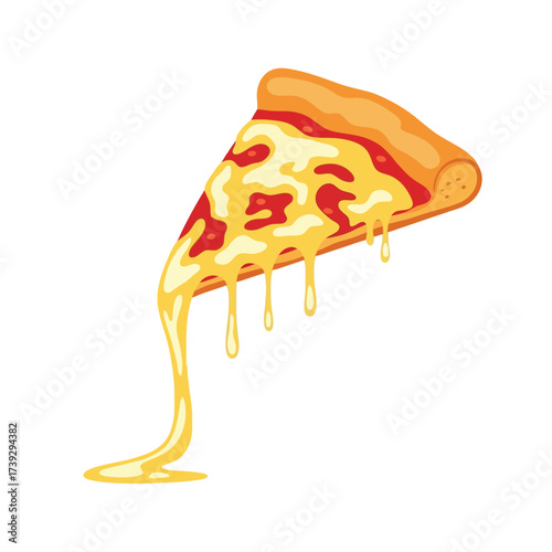 Deliciously cheesy pizza slice dripping with flavor ready for your next food blog or restaurant menu design now