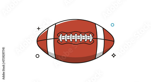 An American football is a popular sport played by many people worldwide.