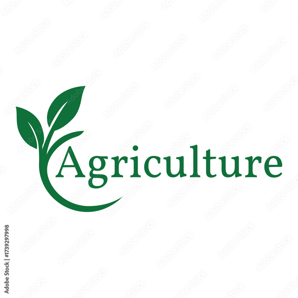 Fototapeta premium Green Agriculture Logo design for Agricultural Brand
