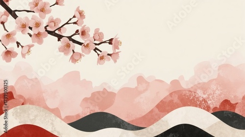 cherry blossom or pink wallpaper or card