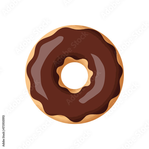 Indulge your sweet tooth with this delightful chocolate donut, a perfect treat for any time of day. Fresh, tasty, and fun!