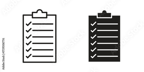 Todo list icon simple vector symbol