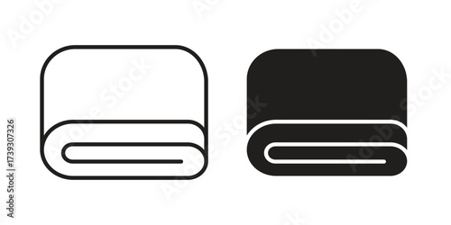 Towel icon simple vector symbol
