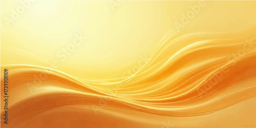Abstract background illustration featuring bright orange and gold waves with a dynamic gradient flow and subtle line texture