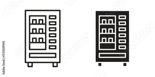 Vending machine icon simple vector symbol