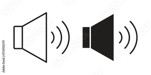 Volume icon simple vector symbol