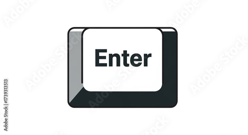 A close-up illustration of a computer keyboard's 