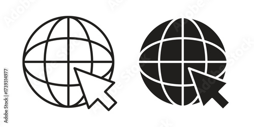 Website icon simple vector symbol