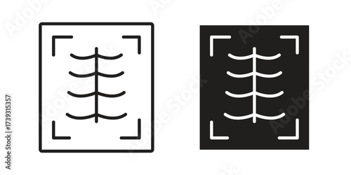 X ray icon simple vector symbol