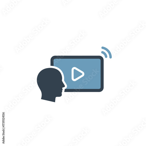 Online video conference isolated on white background webinar, online meeting, and remote work