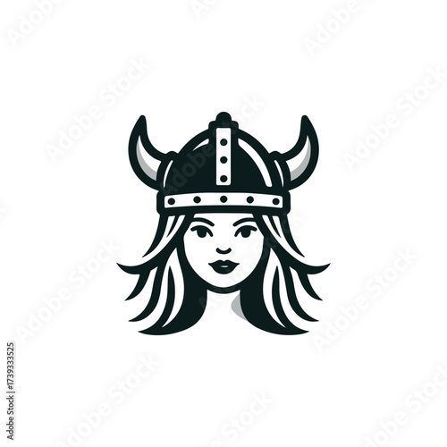 Viking girl logo