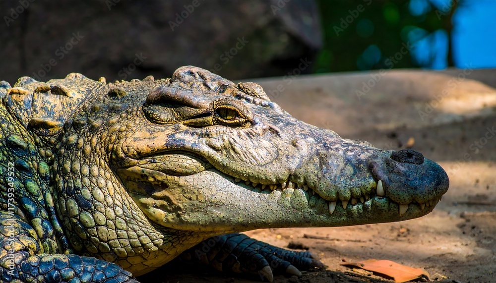 Fototapeta premium Crocodile portrait