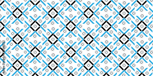 Abstract trendy square overlapping vector colorful repeat scales fabric textile clothing wallpaper texture design.	
