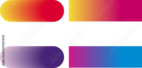 A set of abstract vector backgrounds, colored and metallic gradients