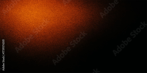 Abstract orange background with dynamic light and fire texture design and black pattern