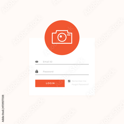modern signup page screen template for internet access