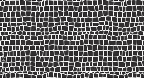 Crocodile Pattern Vector. Realistic reptile skin texture for fabric, fashion, and decorative applications.