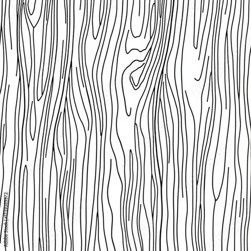 Minimilist black and white abstract wood grain pattern with vertical lines and organic shapes creating a natural feel vector