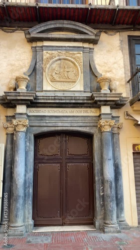Morning walk through the quiet streets of Malaga, Spain, with soft sunlight and calm city atmosphere.