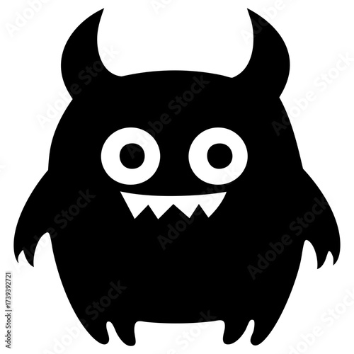 Halloween Cute Monster Solid Illustration