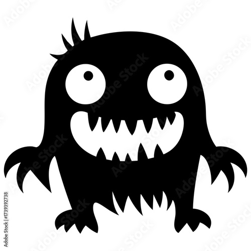 Halloween Cute Monster Solid Illustration