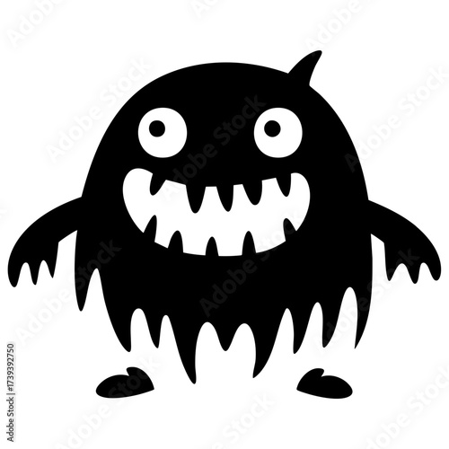 Halloween Cute Monster Solid Illustration