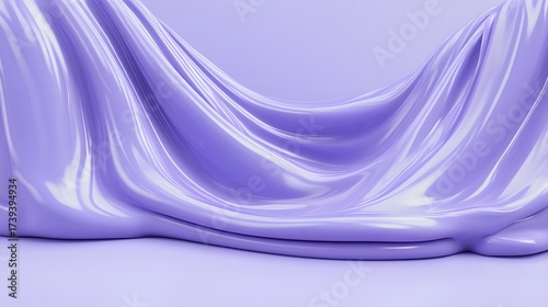Abstract Lavender Drape Elegant Fabric Flowing Waves Background