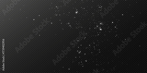 christmas light effect with glitter sparkle magic dust card white glow	