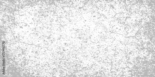 Grunge paper texture with a rough white marble pattern on a gray wall background