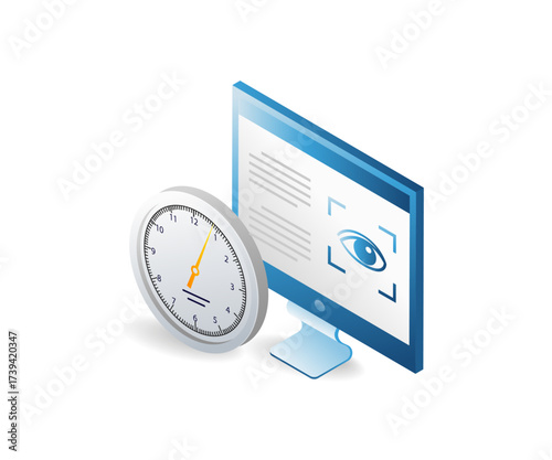 themed computer vision technology bundle illustration