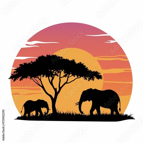 Photography elephants in the wild