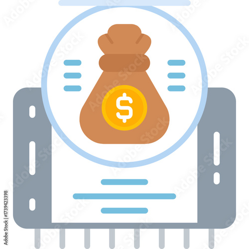 Roi Icon Vector Element