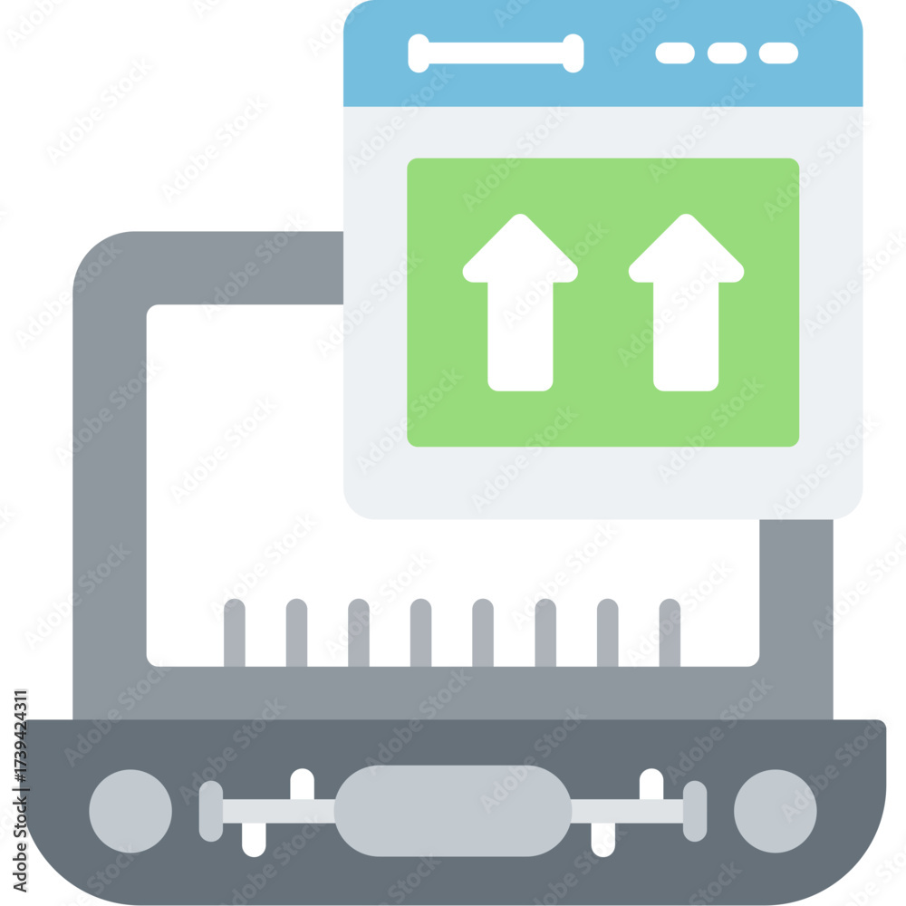 Fototapeta premium Laptop Icon Vector Element