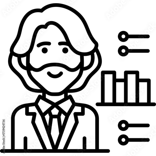 Analytics Icon Vector Element