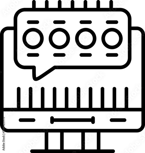 Message Icon Vector Element