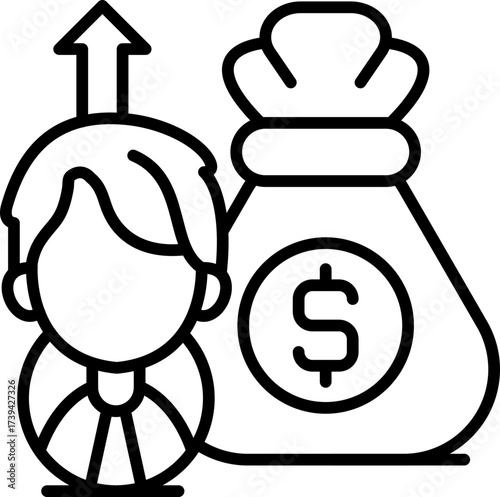 Investment Icon Vector Element