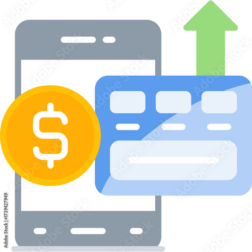 Credit Card Icon Vector Element