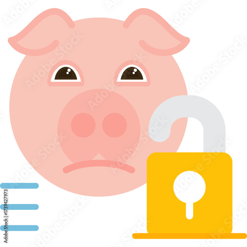 Piggybank Icon Vector Element