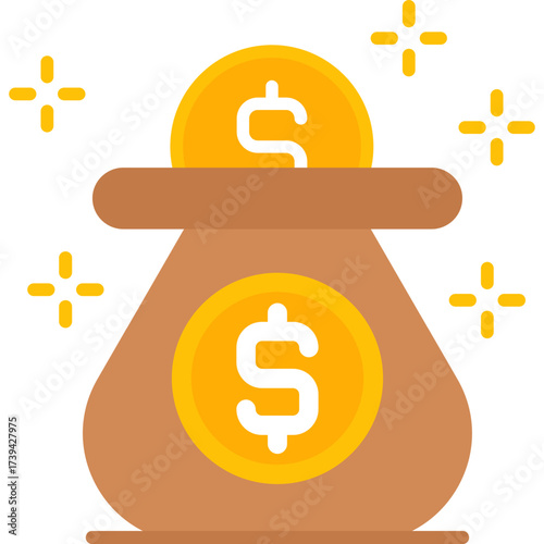 Saving Icon Vector Element