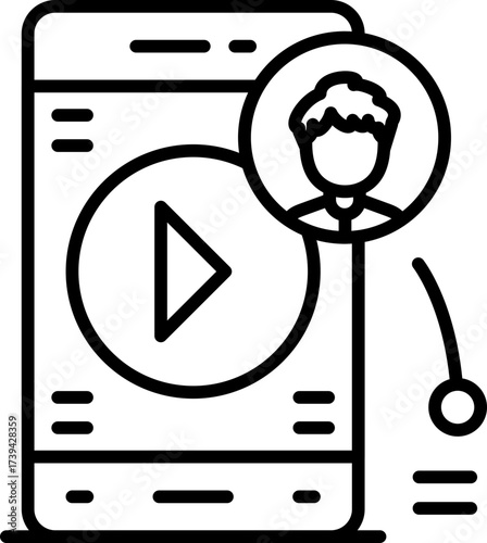 Mobile Phone Icon Vector Element