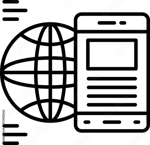 Mobile Phone Icon Vector Element