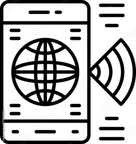Mobile Phone Icon Vector Element