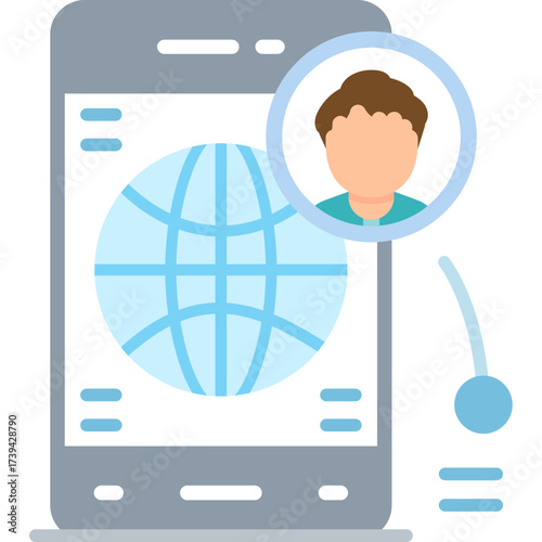 Mobile Phone Icon Vector Element