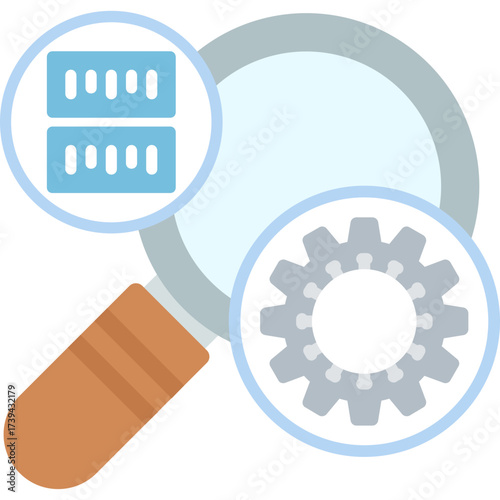 Inspection Icon Vector Element