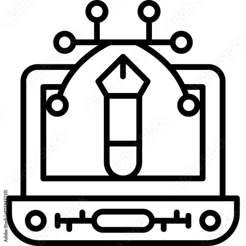 Graphic Design Icon Vector Element