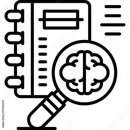 Studying Icon Vector Element