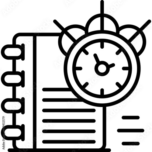 Alarm Clock Icon Vector Element