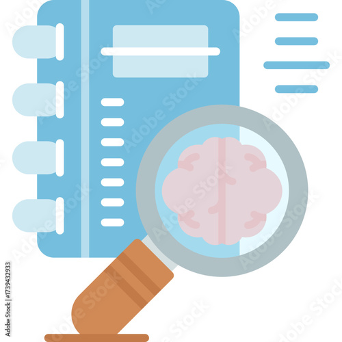 Studying Icon Vector Element